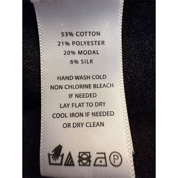 Lilla P Women's Turtleneck Sweater Gray Size S Modal/Silk - Picture 6 of 6